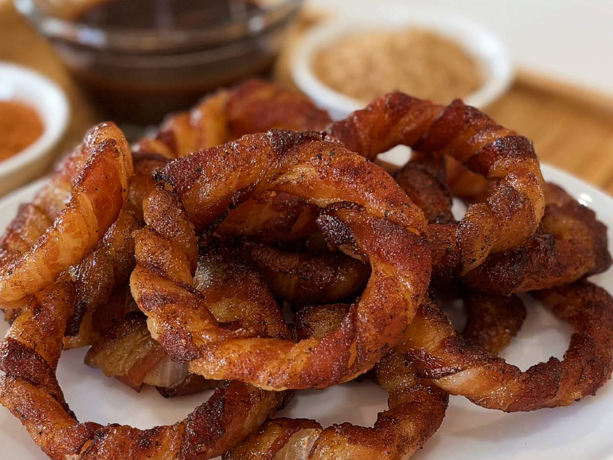 Bacon-Wrapped Onion Rings