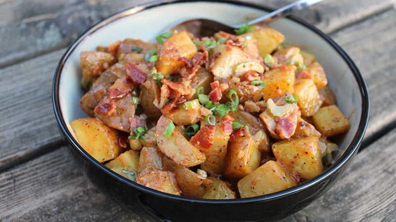 Grilled BBQ Potato Salad from Burnt Finger BBQ