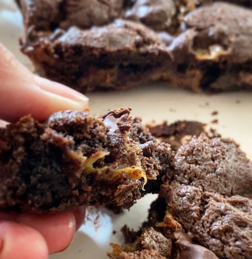 Smoked Caramel Brownies